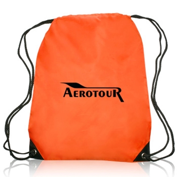 Quick Ship Drawstring Backpack w/ Reinforced Corners - Image 6