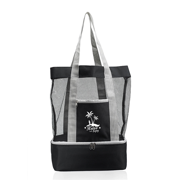 Mesh Tote Bags with cooler - Image 5