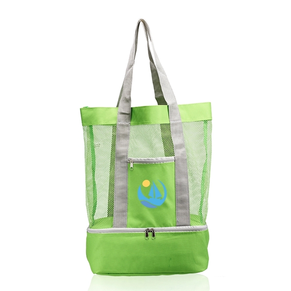 Mesh Tote Bags with cooler - Image 6