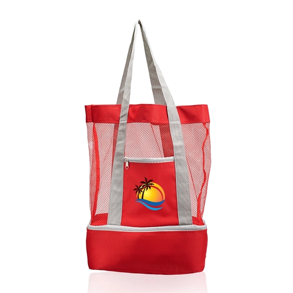 Mesh Tote Bags with cooler - Image 7