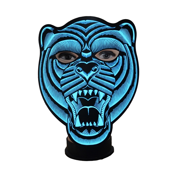 Halloween/Party Sound Control Plastic Light-up Mask - Image 4