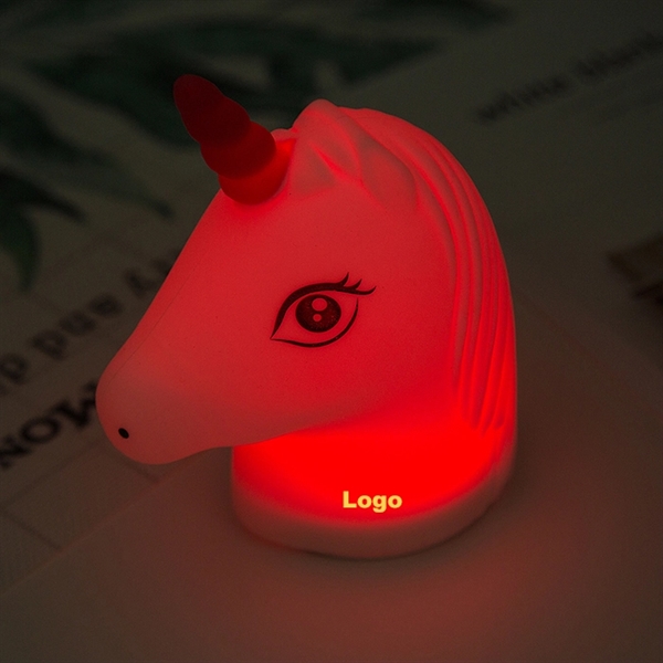 Rechargeable Unicorn  LED Silicone Baby Night Light - Image 3