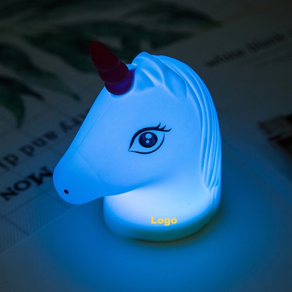 Rechargeable Unicorn  LED Silicone Baby Night Light - Image 4