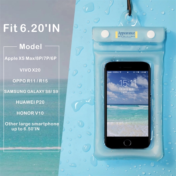 Dual Insurance Waterproof Phone Pouch, Large Imprint Area - Image 2