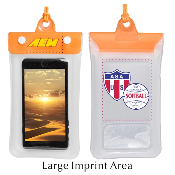 Dual Insurance Waterproof Phone Pouch, Large Imprint Area - Image 5