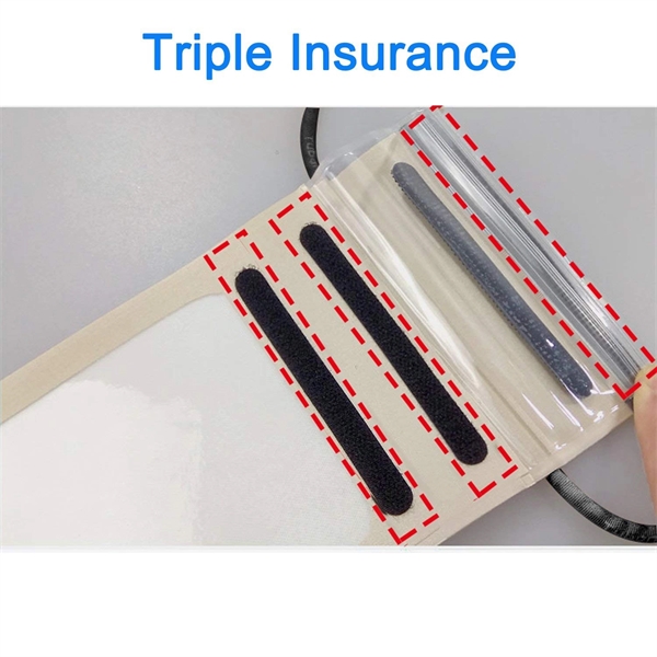 Cordon PU Triple Insurance  Waterproof Phone Pouch - Image 5