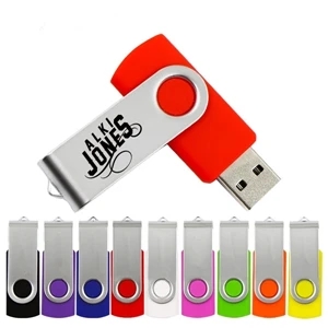 Swivel USB flash drive w/ Metal Swivel Cover