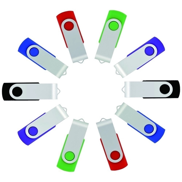 USB Flash Drive Rotating Swivel USB Drives Free Shipping - Image 1