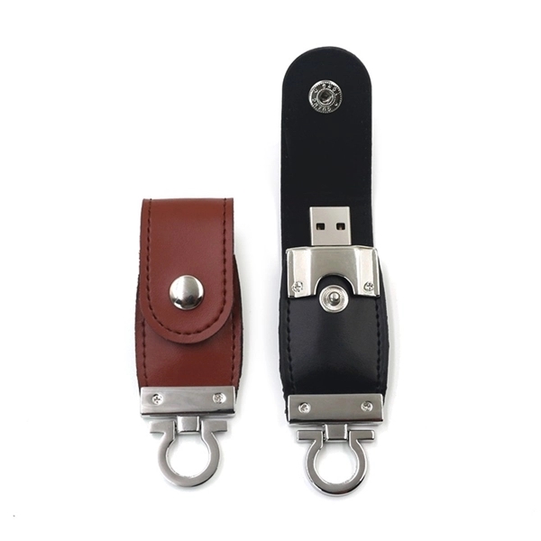 Leather USB Flash Drive - Image 2