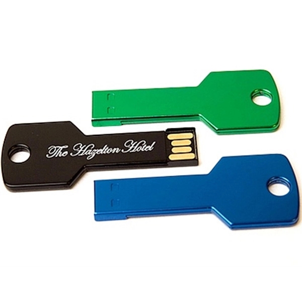 Chrome Key Shaped micro USB flash drive - Image 1