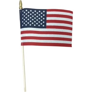4" x 6" USA stick flags