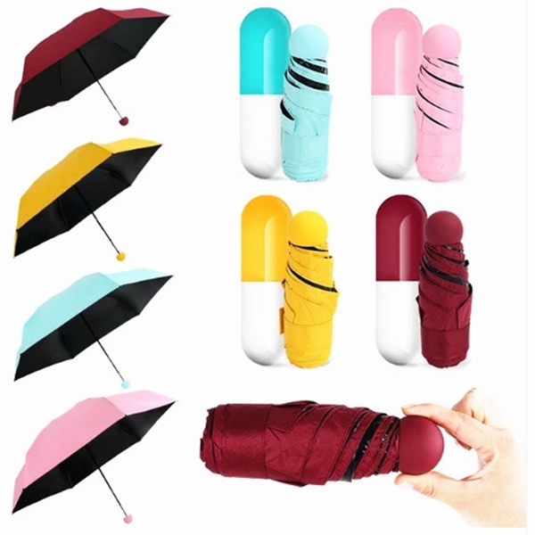 Cute Capsule Mini Pocket Umbrella
