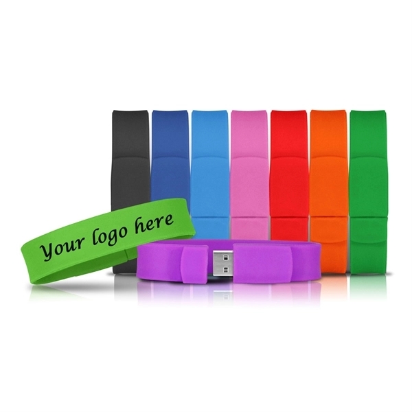 Bracelet Wristband USB Flash Drive With Custom LOGO - Image 1
