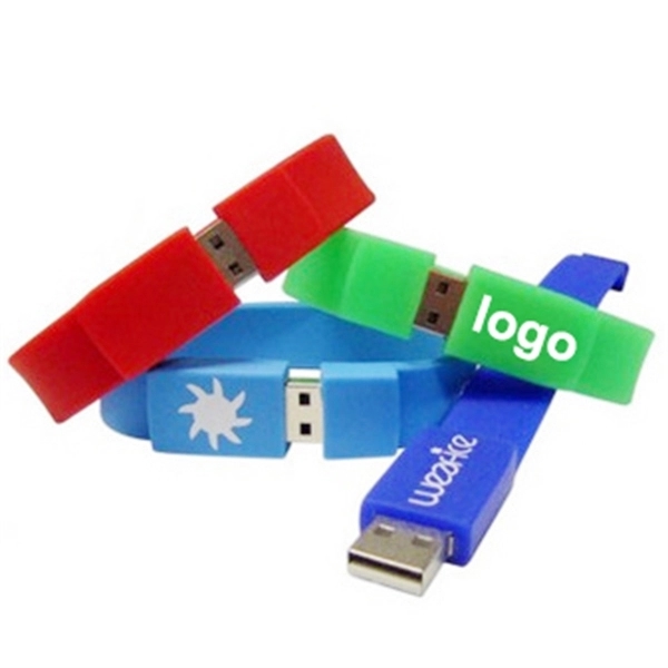 Wearable Silicone Bracelet USB Flash Drive - Image 1