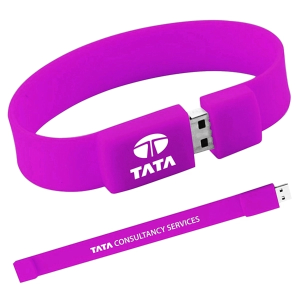 Wholesale Silicone Bracelet Wristband USB Flash Drive - Image 2