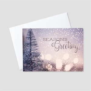 Shimmering Greetings Foil Printed Holiday Greeting Card