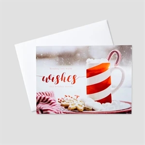 Warming Wishes Foil Printed Holiday Greeting Card