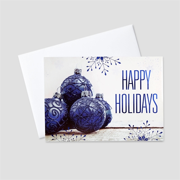 Ornate Holidays Foil Printed Holiday Greeting Card