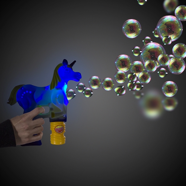 LED Unicorn Bubble Gun - Image 1