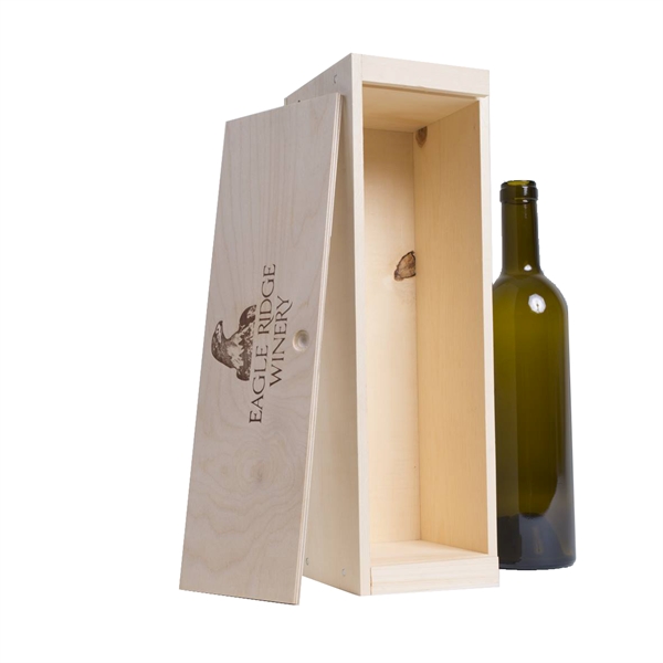 Wood Wine Gift Box Crate (One Bottle)  - Image 5