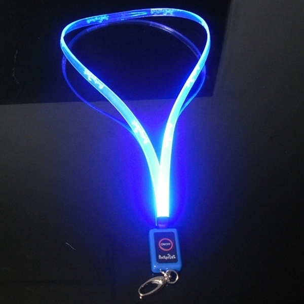 Light Up 3/8 '' Width Lanyard With Badge Clip - Image 1
