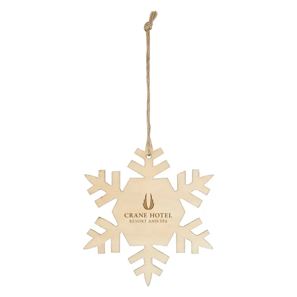 Wood Ornament - Snowflake - Image 2