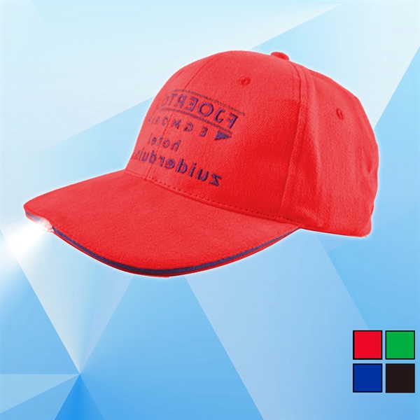 Baseball Caps with Built-in LED Light - Image 1