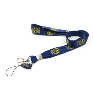 3/4" Smooth Nylon Lanyard with Cell Phone Loop