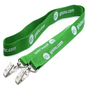3/4" Double Ended 1/2"W Smooth Nylon Lanyard