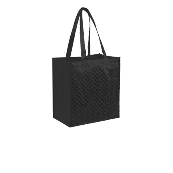 Checkered Laminate Tote Bag - Image 4