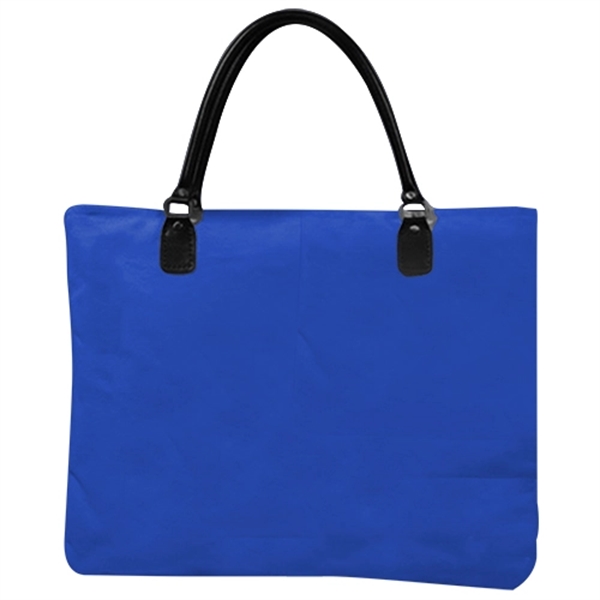 Cotton Canvas Tote Bag with Artificial Leather Handles - Image 2