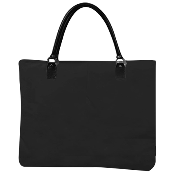 Cotton Canvas Tote Bag with Artificial Leather Handles - Image 4