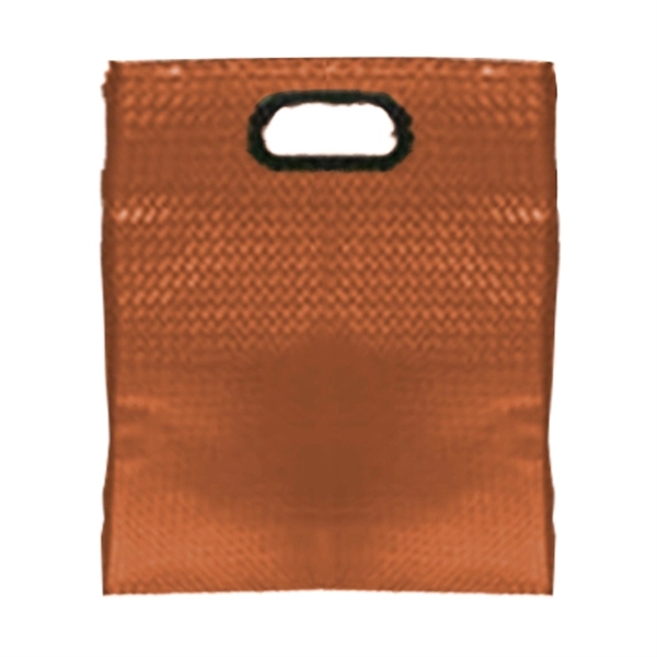 Gloss Checkered Laminated Tote Bag - Image 4
