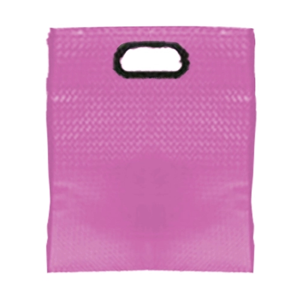 Gloss Checkered Laminated Tote Bag - Image 6