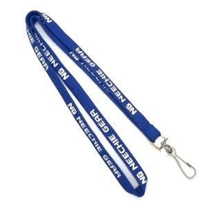 2/5"W (10mm) Tube Polyester Lanyard with  j-hook