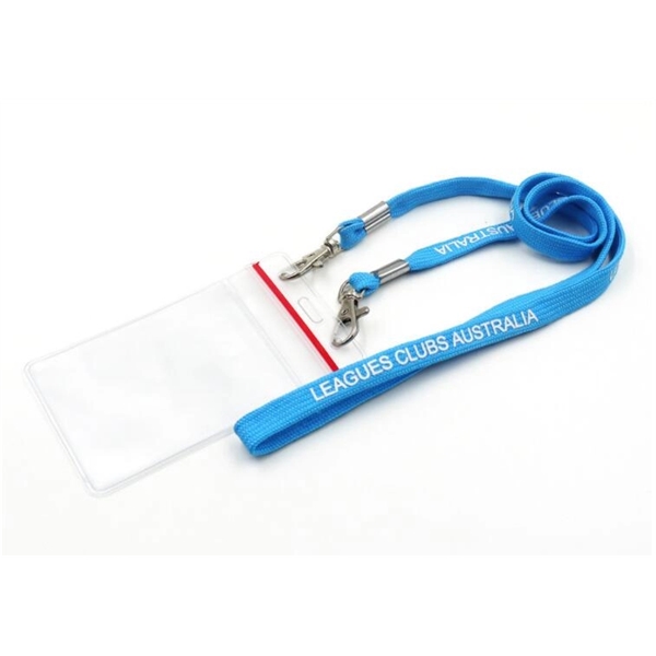 Custom 1/2"W (12mm) Double Ended Polyester Lanyard - Image 1