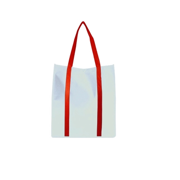 Laminated Tote Bag with a Snap Fastener - Image 6