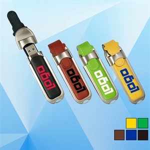 Artificial Leather Covered USB Flash Drive