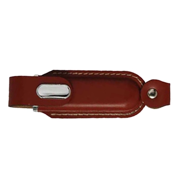 Artificial Leather Covered USB Flash Drive - Image 3