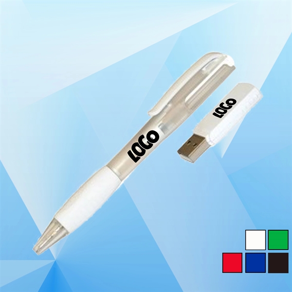 USB Flash Drive with Ballpoint Pen - Image 1