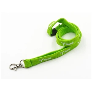 Custom 3/5"W Imported Polyester Tube Lanyard w/ Neck Release