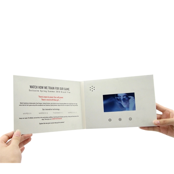 4.3" LCD Video A5 Bi-fold Brochure - Image 2