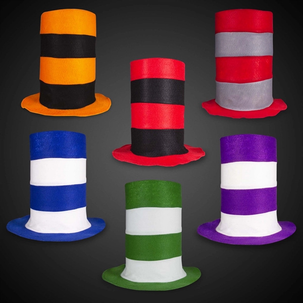 Assorted Color Stove Top Hats - Image 2