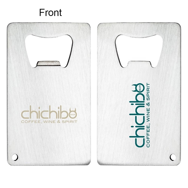 Stainless Credit Card Bottle Opener - Image 1