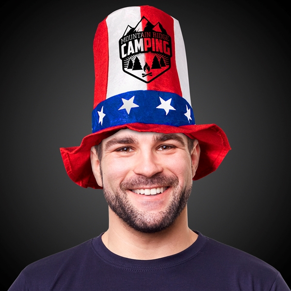 Patriotic Stove Top Novelty Hat - Image 1