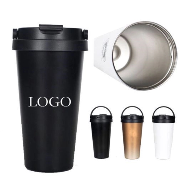 17OZ/500ml Double Wall Stainless Steel Insulated Travel Mug