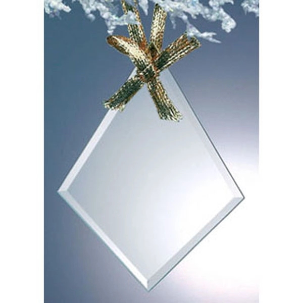 Beveled Glass Holidays Ornament - Diamond