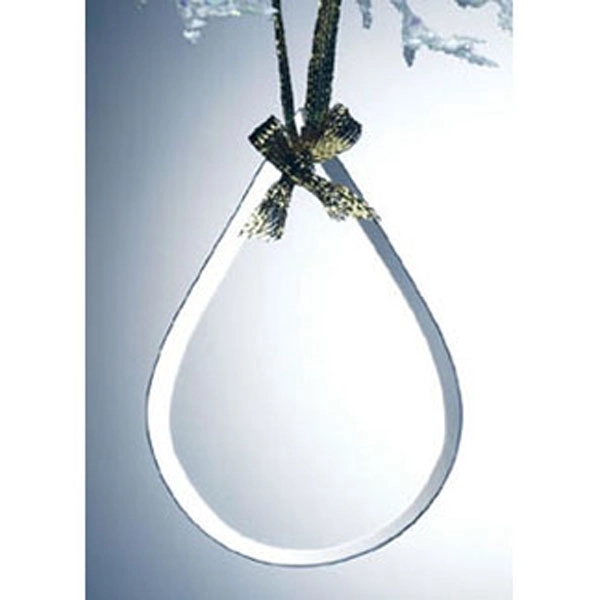 Beveled Glass Ornament - Tear Drop - Image 2