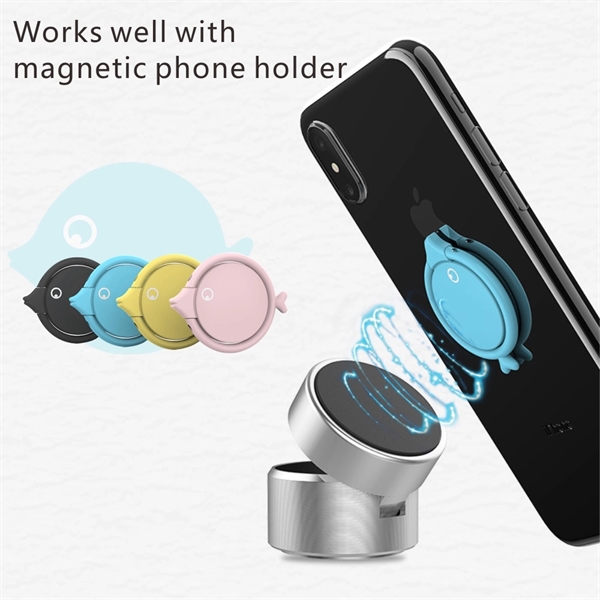 360 Rotation Phone Ring Stand Holder, Metal Stand Grip - Image 3