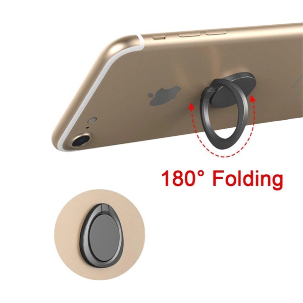360 Rotation Phone Ring Stand Holder, Metal Stand Grip - Image 1